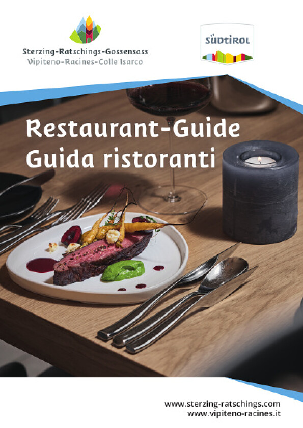 Guide restaurants in Vipiteno-Racines-Colle Isarco - cover