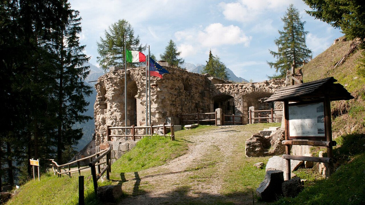 Trentino Grande Guerra: Forte Strino a Vermiglio nel passo del Tonale