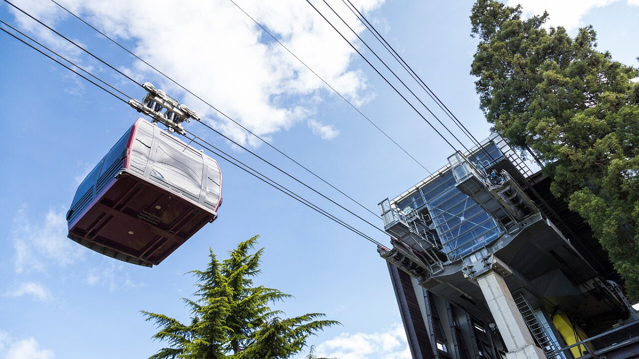 Luoghi da visitare: Funivia del Renon - particolare visto dal basso