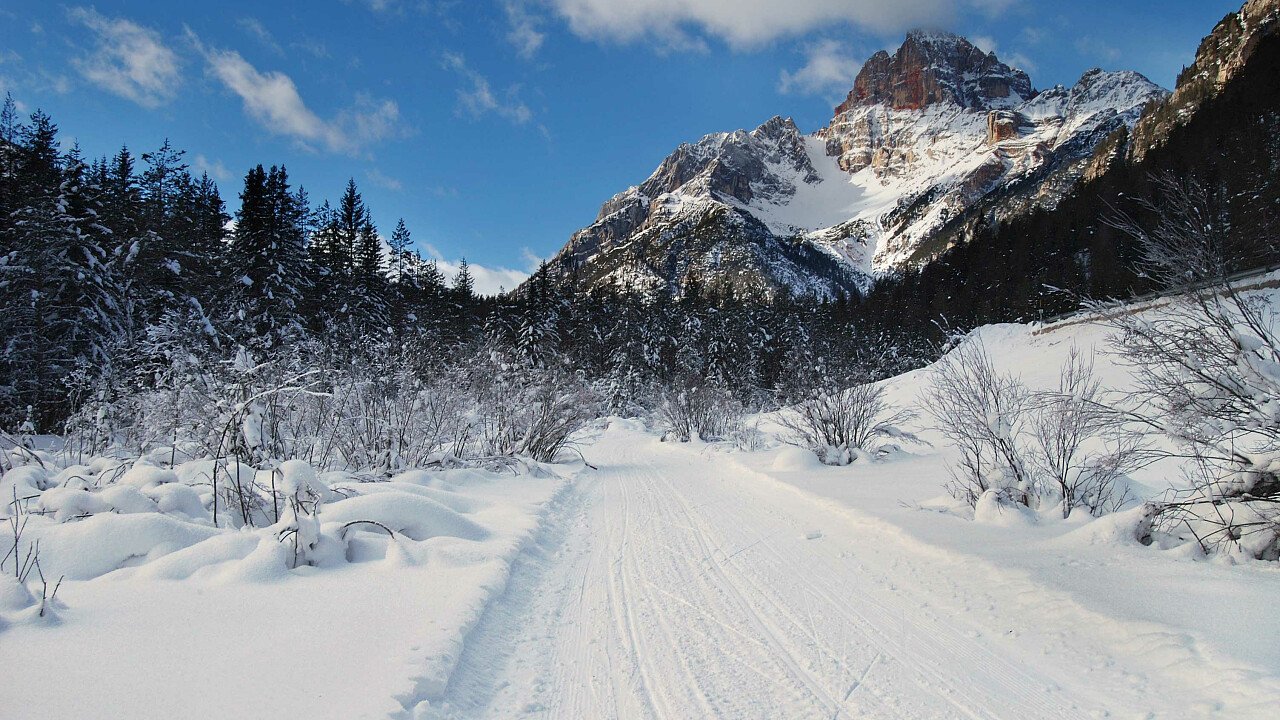 L'inverno nella ski area di Cortina d'Ampezzo - Dolomiti UNESCO