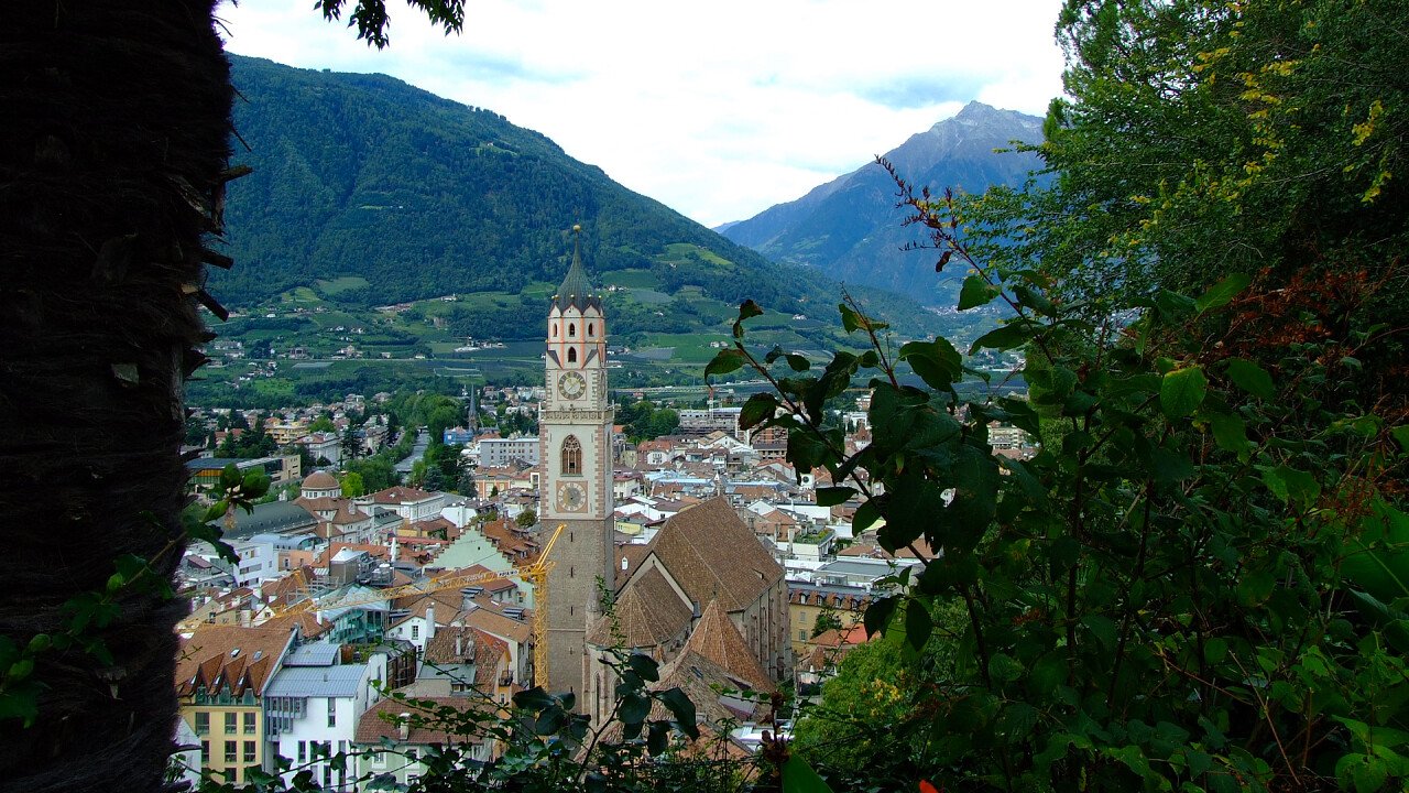 Merano visto dall'alto