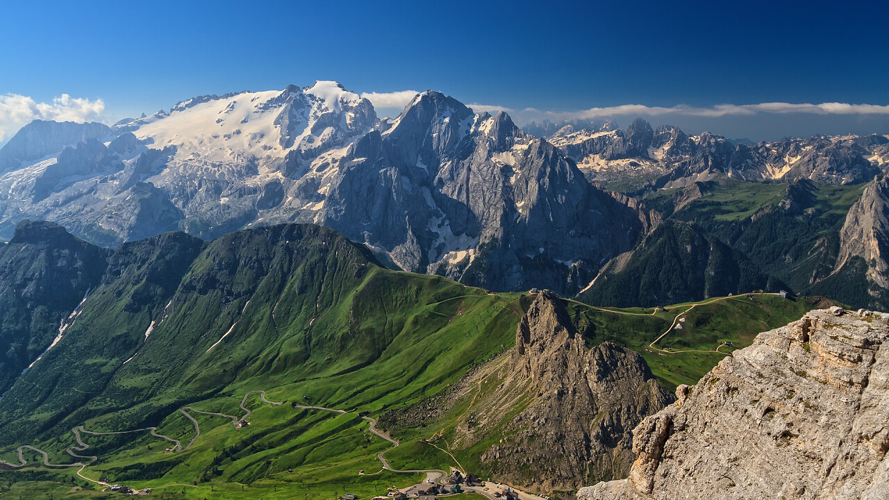 Marmolada in summer