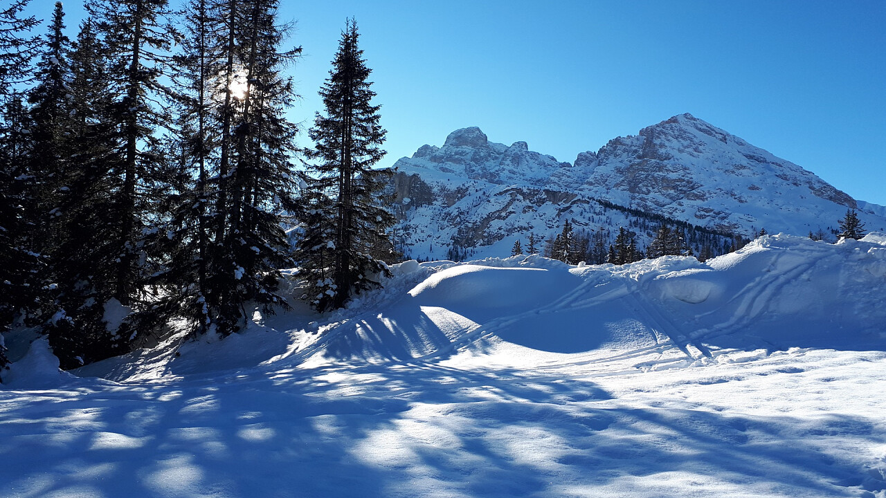 Da Misurina al Col de Varda in inverno