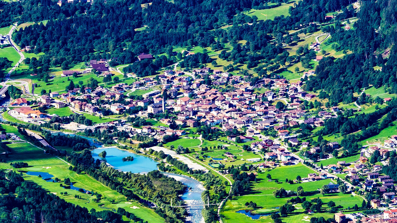 Val Rendena vista dall'alto