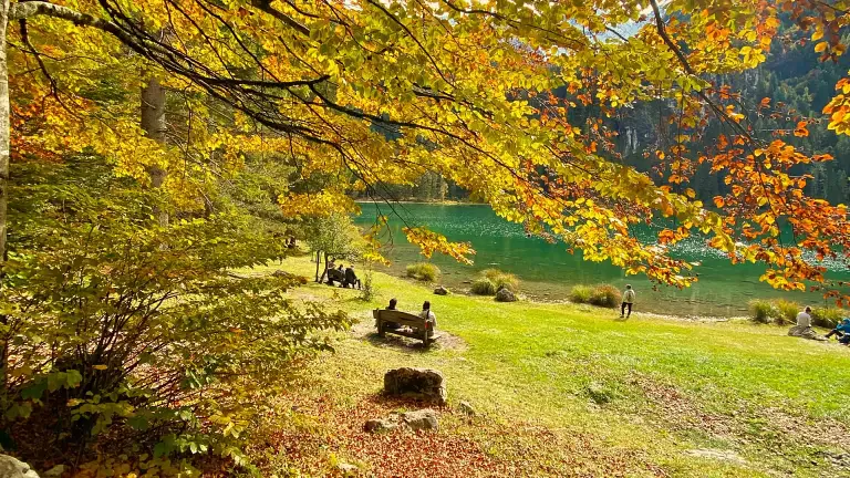 lago tovel autunno