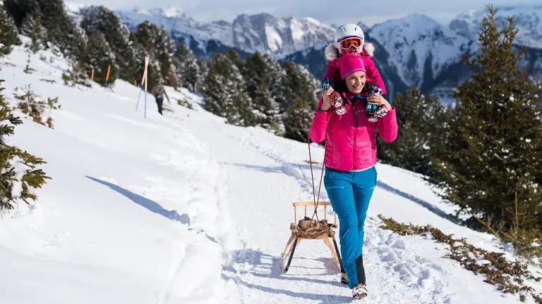 slittino val gardena