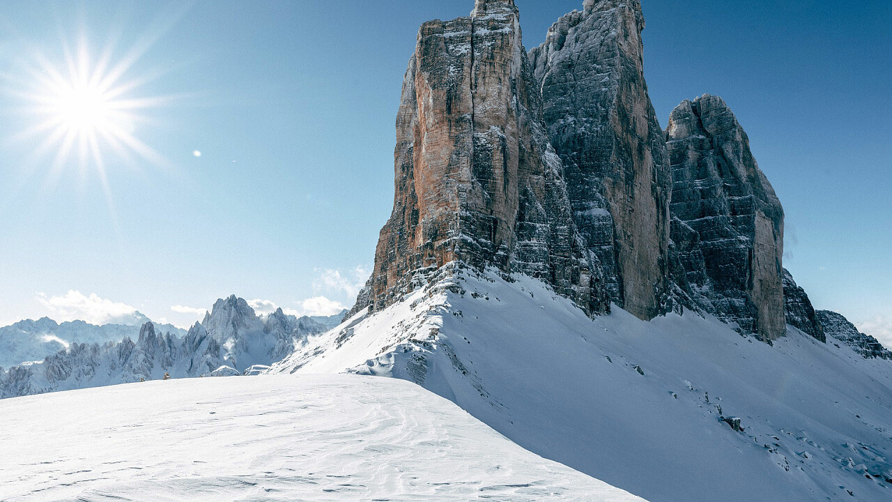 Tre Cime in inverno