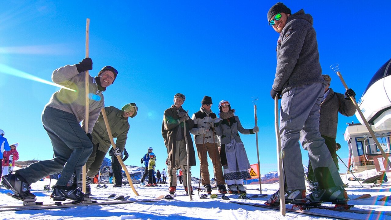 San Martino telemark event nella ski area di San Martino di Castrozza in Trentino