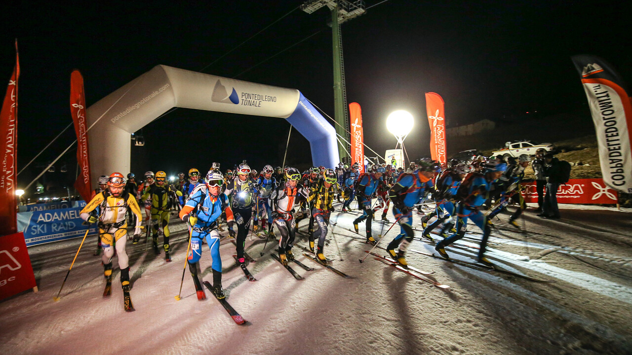 partenza_notturna_adamello_ski_raid_passo_tonale_Russolo_Modica_Pegasomedia