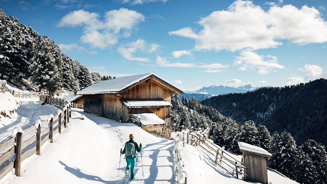 Ciaspole inverno Alpe di Villandro