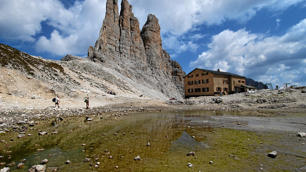 Wanderung am Rosengarten: die Vajolettürmen