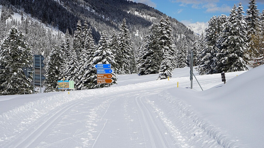 Cross-country Ski Trail from Halsl to Passo delle Erbe