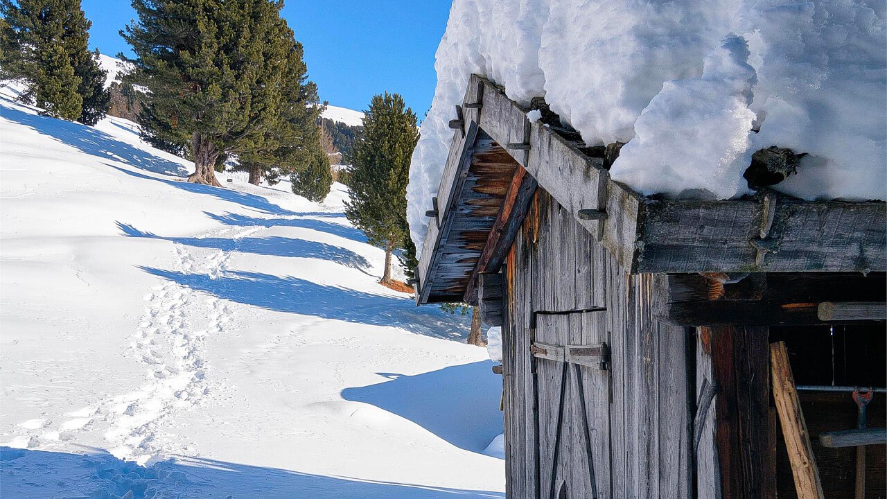 Winter excursion to the Chiusa al Campaccio mountain hut