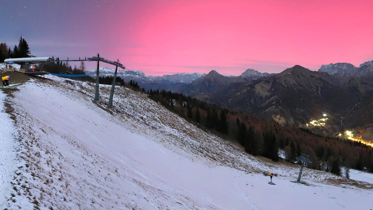 aurora boreale Cima Fertazza