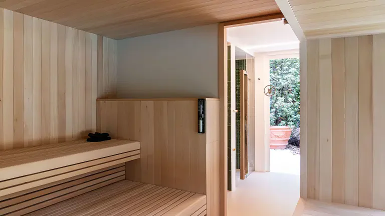 sauna giardino Parkhotel Laurin