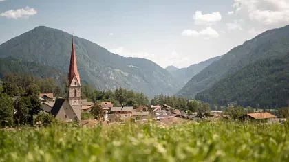 Campo di Trens in inverno