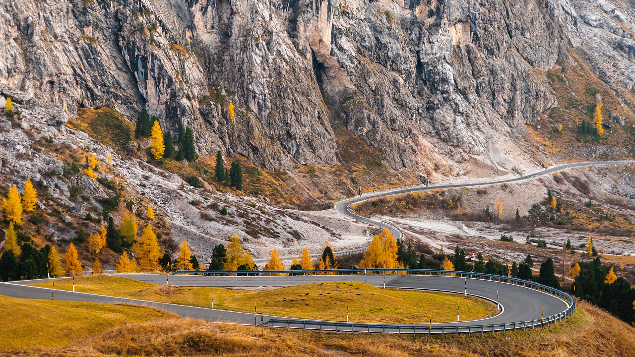 Passo Gardena autunno - Selva di Val Gardena