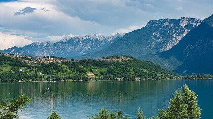 Tenna seen from Caldonazzo lake