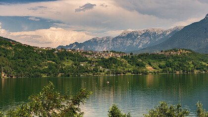 Tenna seen from Caldonazzo lake