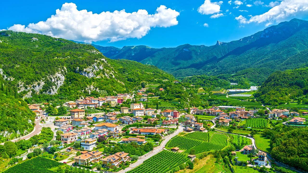 Drena vista dall'alto