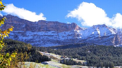 a bit of snow in San Cassiano