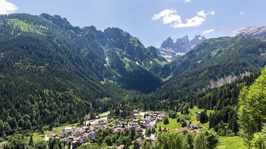 Falcade: berühmter Ferienort im Val del Biois