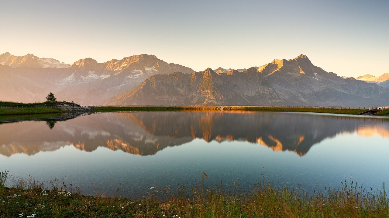Tramonto lago Passo Tonale - Vermiglio