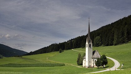 Church in Villabassa in Winter