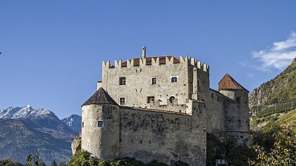 Apfelplantagen in Schloss von Kastelbell-Tschars