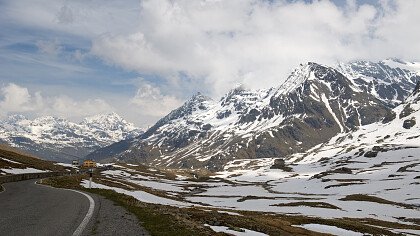 Stelvio hairpin bends