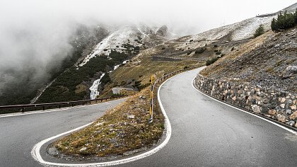 Stelvio hairpin bends