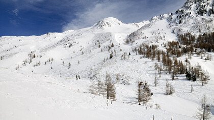 Chiesa in inverno in Val Casies