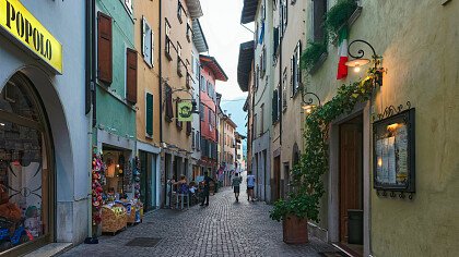 Streets of Arco in winter