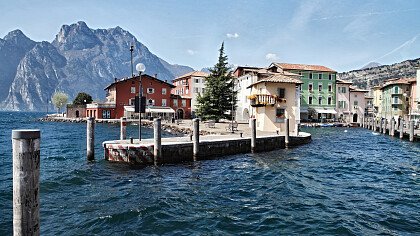 Panorama sul lago di Garda e Nago-Torbole