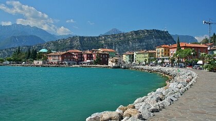 Panorama sul lago di Garda e Nago-Torbole