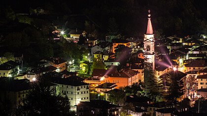 Vista notturna sulla Valle di Ledro