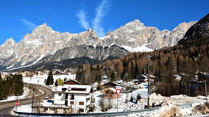 Pelmo mount in winter