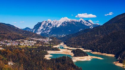 Chiggiato-Hütte und die Marmarole-Berge