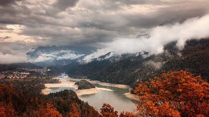 Chiggiato-Hütte und die Marmarole-Berge