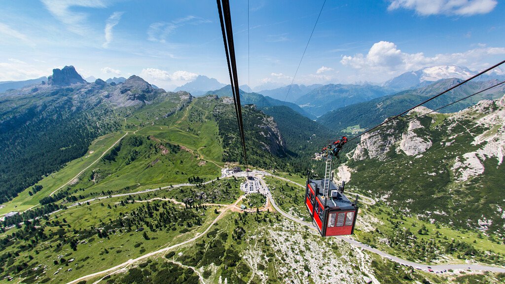 Cortina d'Ampezzo und Giau Pass für Urlaub in den Bergen
