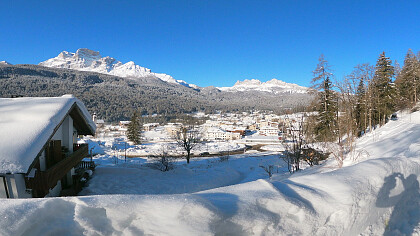 Pelmo mount in winter