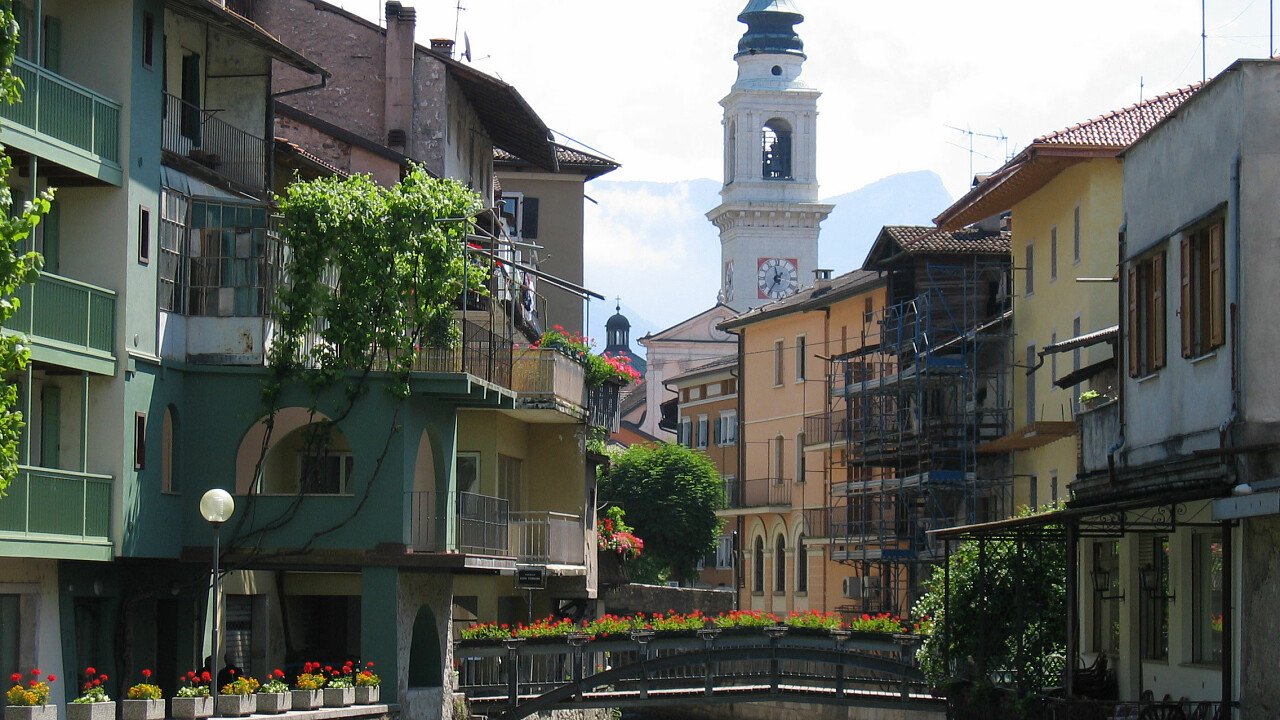 Il centro storico di Borgo Valsugana in Trentino