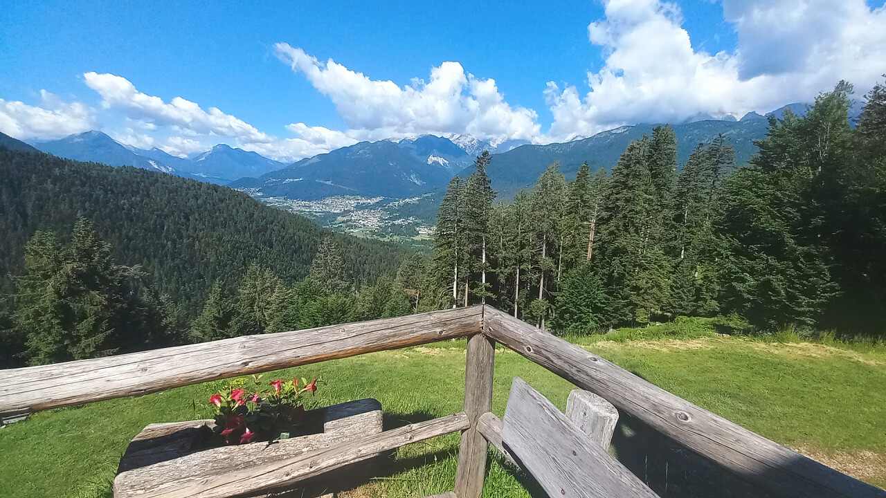 Domegge visto da Eremo dei Romiti