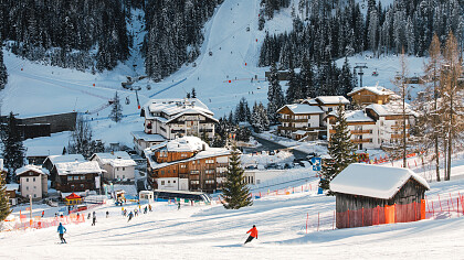 Ski slopes in Arabba