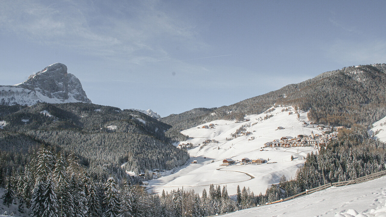 Paesaggio invernale a Antermoia