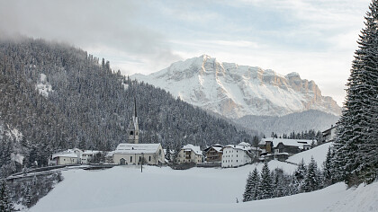 Staccionata inverno San Martino in Badia