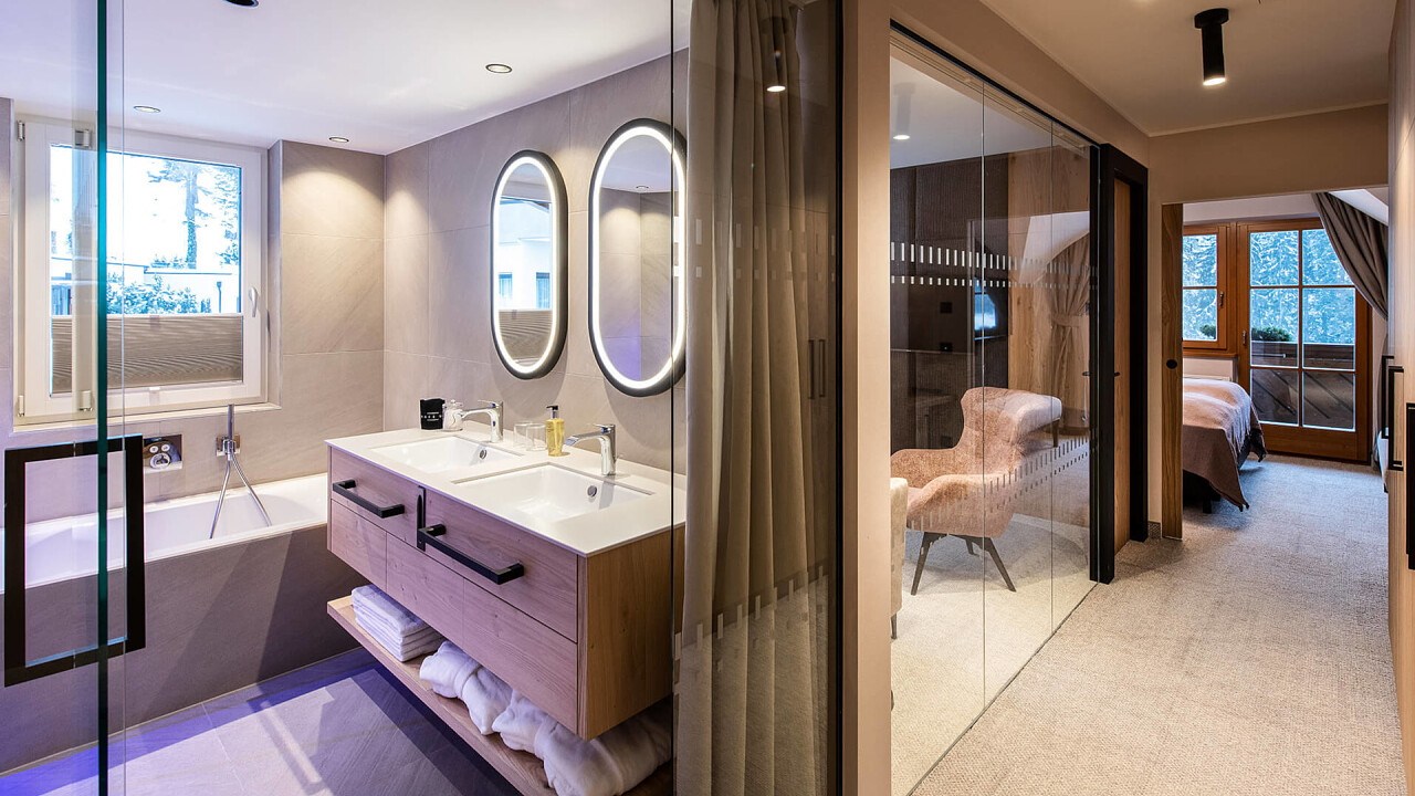 Bagno camera Hotel Sonnalp