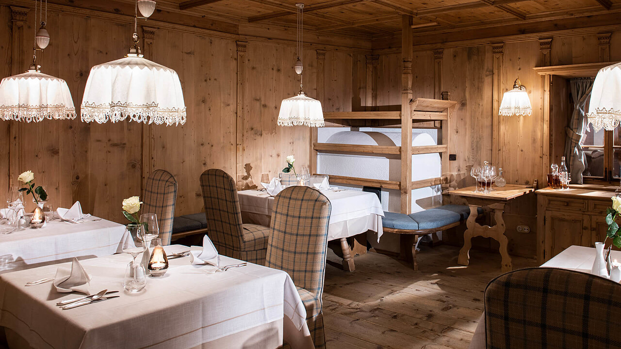 Tavoli ristorante Hotel Sonnalp