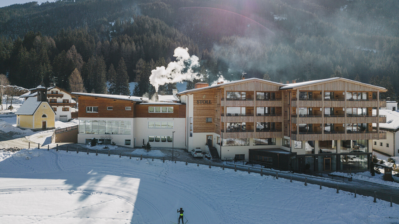 Esterno inverno Alpine Nature Hotel Stoll