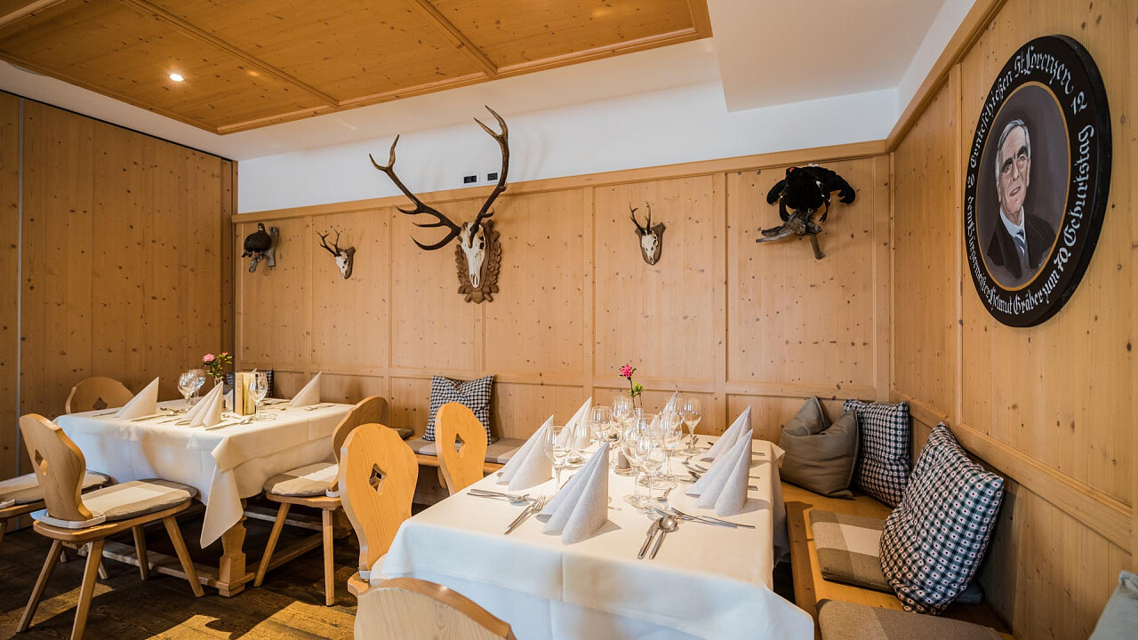 tavoli ristorante Wirtshaushotel Alpenrose